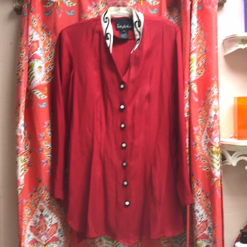 Anthony Mark Hankins Rayon Shirt Jacket